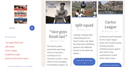Desktop Screenshot of baseballdictionary.com